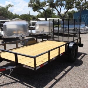 6×12 Utility Trailer with Gate – Black (2026 Triple Crown)