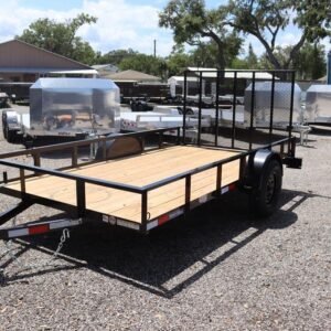 6×12 Utility Trailer with Gate – Black (2026 Triple Crown)