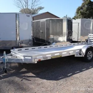 6×18 Aluminum Utility Trailer with Rear Stabilizer Jacks