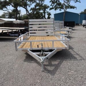 7 x 14 Aluminum Tube Top Utility Trailer – 7K Tandem Axle