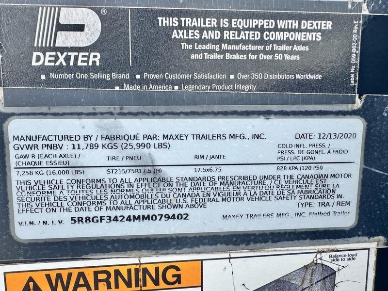 2021 Maxx-D Trailers LHX10234 102″ X 34′ 40K (Rated at 25.9k) Flatbed Gooseneck W/ MAXX Ramps — photo 8