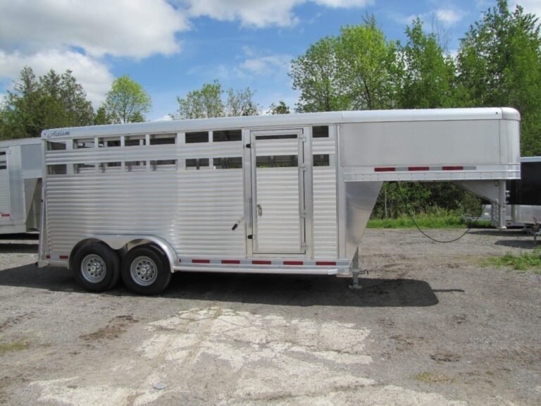 2023 Adams Trailers 16′ Gooseneck Aluminum Stock Trailer