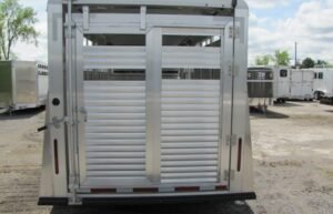2023 Adams Trailers 16′ Gooseneck Aluminum Stock Trailer — photo 7