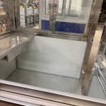 5×5 Stainless Steel Guard Shack, Swing Door, Table, Legs, Light — photo 7