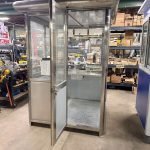 5×5 Stainless Steel Guard Shack, Swing Door, Table, Legs, Light — photo 8