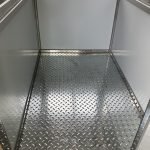 4 x 6 Stainless Steel Guard Shack, Single Swing Door on 4 feet side, Plain Jane — photo 4