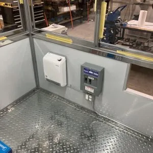 Basic HVAC & Electric Package, Stainless Steel Guard Shack 6.5×6.5