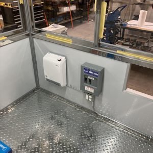 Basic HVAC & Electric Package, Stainless Steel Guard Shack 6.5×6.5