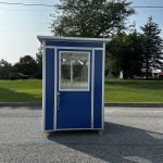 5×5 Economy Color Steel Guard Shack, Blue, Plain Jane — photo 2
