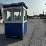 5×5 Economy Color Steel Guard Shack, Blue, Plain Jane — photo 4