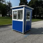 5×5 Economy Color Steel Guard Shack, Blue, Plain Jane — photo 5