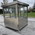6.5 x 6.5 Stainless Steel Guard Shack, Sliding Door, Plain Jane — photo 9