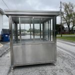 6.5 x 6.5 Stainless Steel Guard Shack, Sliding Door, Plain Jane — photo 10