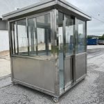 6.5 x 6.5 Stainless Steel Guard Shack, Sliding Door, Plain Jane — photo 11