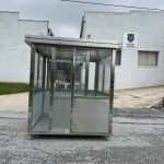 6.5 x 6.5 Stainless Steel Guard Shack, Sliding Door, Plain Jane — photo 12