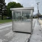 6.5 x 6.5 Stainless Steel Guard Shack, Sliding Door, Plain Jane — photo 13