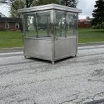 6.5 x 6.5 Stainless Steel Guard Shack, Sliding Door, Plain Jane — photo 14