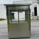 4×5 Stainless Steel Guard Shack, Swing Door, With Legs — photo 4