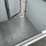 4×5 Stainless Steel Guard Shack, Swing Door, With Legs — photo 7