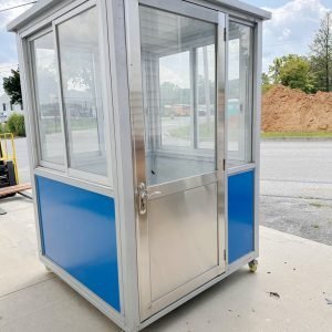 5×5 middle line Economy Color Steel Guard Shack, Blue, Plain Jane