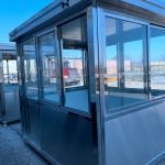 6.5 x 6.5 Stainless Steel Guard Shack, Sliding Door, Plain Jane — photo 19