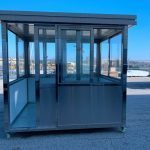 6.5 x 6.5 Stainless Steel Guard Shack, Sliding Door, Plain Jane — photo 20