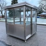 6.5 x 6.5 Stainless Steel Guard Shack, Sliding Door, Plain Jane — photo 24