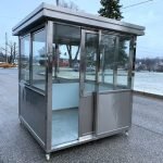 6.5 x 6.5 Stainless Steel Guard Shack, Sliding Door, Plain Jane — photo 25