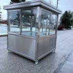 6.5 x 6.5 Stainless Steel Guard Shack, Sliding Door, Plain Jane — photo 26