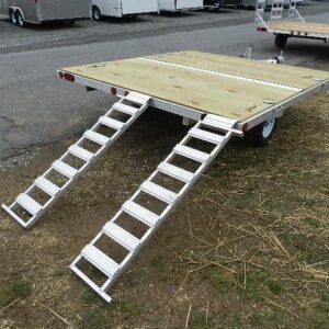 Cargo Pro 8 x 9 Aluminum (2) Place ATV Trailer – Aluminum Ramps