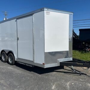 Covered Wagon 8.5 x 16 Enclosed Car Trailer – Spare Tire