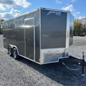 Homesteader 8.5 x 16 V-Nose Enclosed Car Hauler – 10K GVW