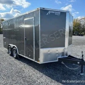Homesteader 8.5 x 16 V-Nose Enclosed Car Hauler – 10K GVW