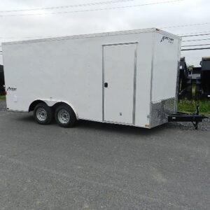Homesteader 8.5 x 16 V-Nose Enclosed Car Hauler – Extended Tongue