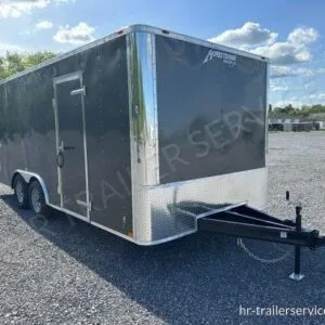 Homesteader 8.5 x 18 Enclosed Car Hauler – Ramp Door