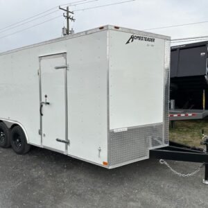 Homesteader 8.5 x 18 V-Nose Enclosed Car Hauler