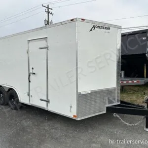 Homesteader 8.5 x 18 V-Nose Enclosed Car Hauler