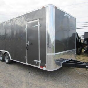 Homesteader 8.5 x 20 Enclosed 7K Car Trailer – 6″ Added Height
