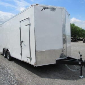 Homesteader 8.5 x 20 V-Nose Enclosed Car Hauler – 6″ Added Height