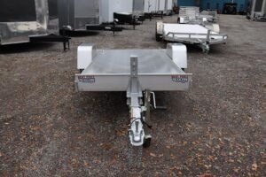 4.5×10 Aluminum Tilt Utility Trailer with a Gas Cylinder — photo 6