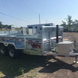 2023 N&N 5 Ton 6’X12′ Galvanized Dump Trailer