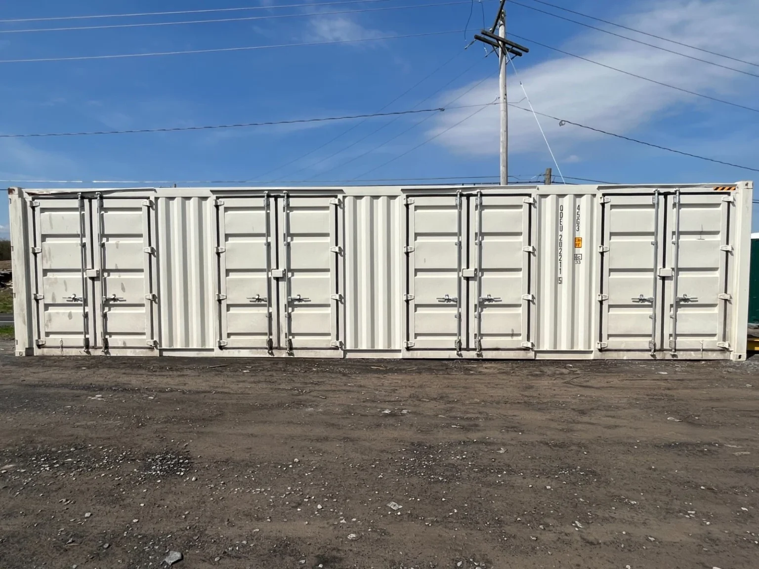 40ft High Cube Side Open Storage Shipping Container w/4 Side Doors — photo 2