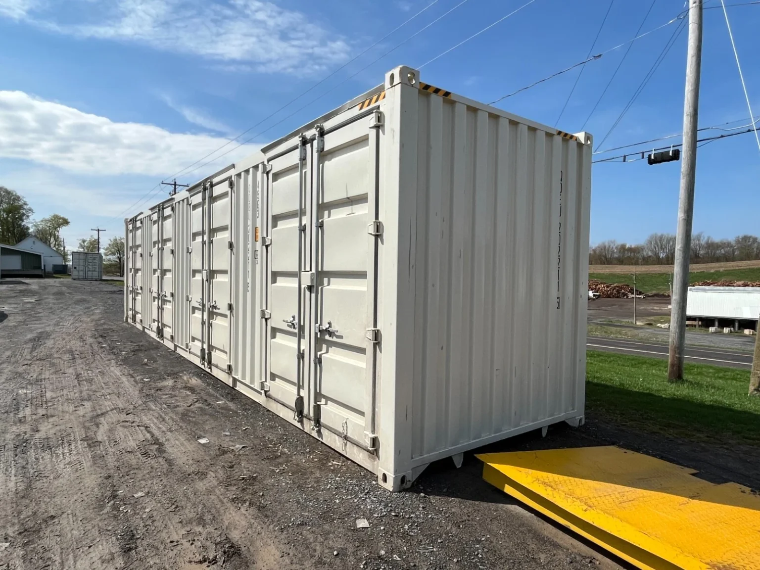 40ft High Cube Side Open Storage Shipping Container w/4 Side Doors — photo 4