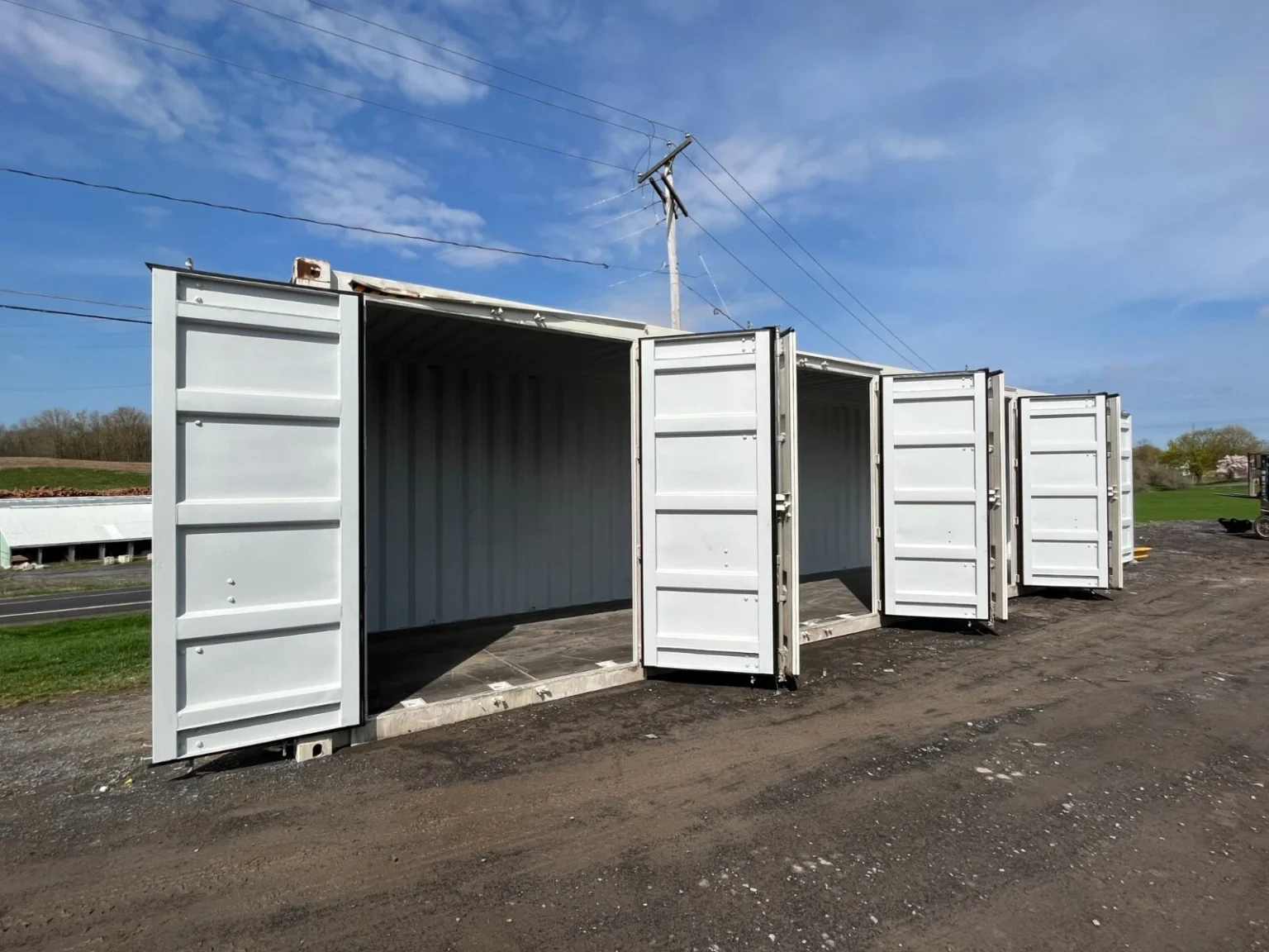 40ft High Cube Side Open Storage Shipping Container w/4 Side Doors — photo 7
