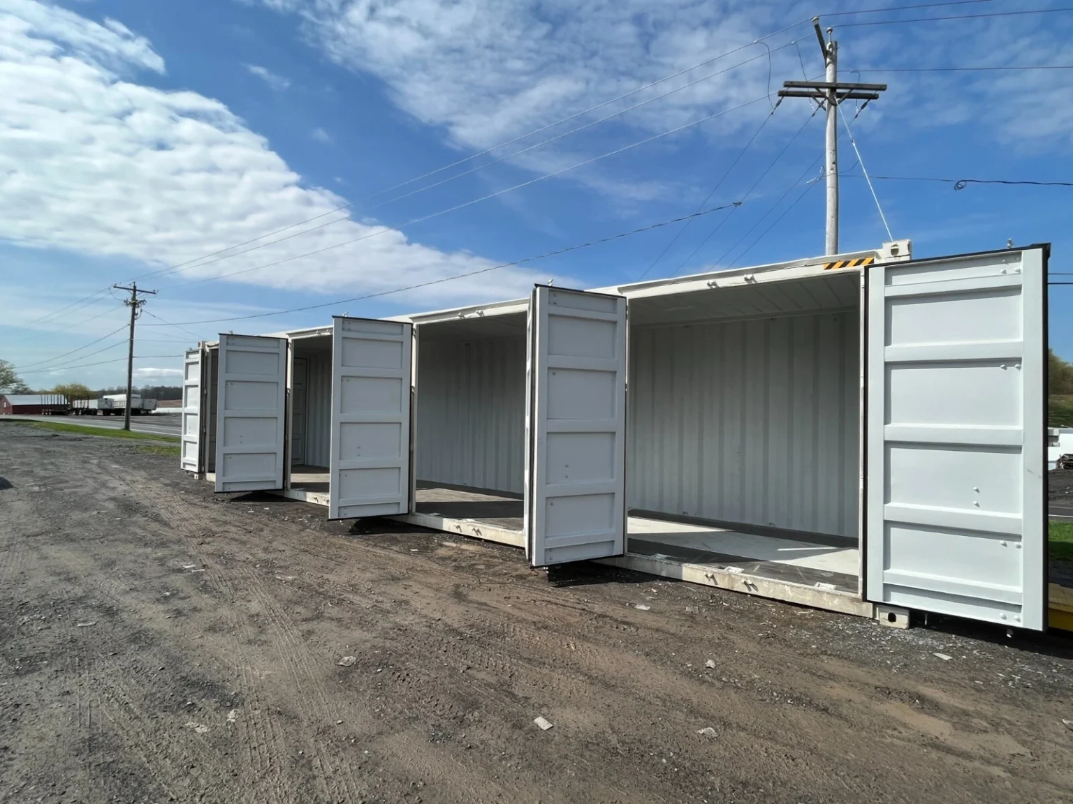40ft High Cube Side Open Storage Shipping Container w/4 Side Doors — photo 8