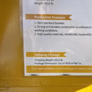 Cat 345 Excavator 72 Inch Skeleton Tooth Bucket Rock Caterpillar 110 100 Mm Pin — photo 9
