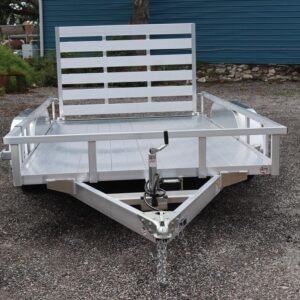 SOLD 2025 7×12 Aluminum Tube Top Utility Trailer – 7K Tandem Axle, Extruded Floor Upgrade