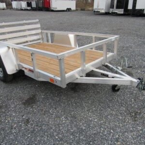 Sport Haven 5×8 Aluminum Utility Trailer – Bi-Fold Ramp Gate