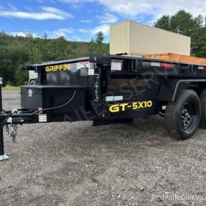2024 Griffin Trailers 5×10 7K Powder Coated Dump w/Barn Door Gate