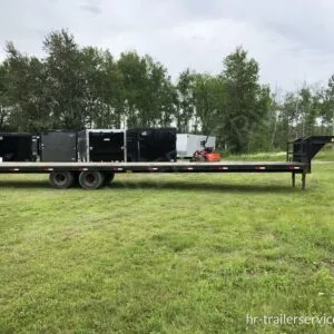 2002 Kaufman Trailers 101X40 Gooseneck Equipment Trailer w/Toolbox
